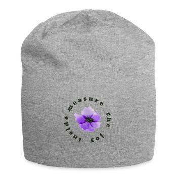 innerliche Freude - Jersey-Beanie - Grau meliert - Vorne