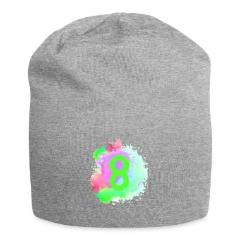 8 Nombre d’objets blob - Bonnet en jersey - gris chiné - Devant