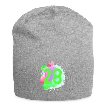 28 Nombre d’objets blob - Bonnet en jersey - gris chiné - Devant