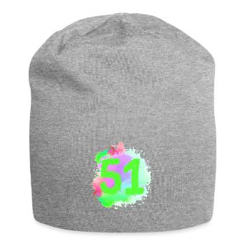 51 Nombre d’objets blob - Bonnet en jersey - gris chiné - Devant