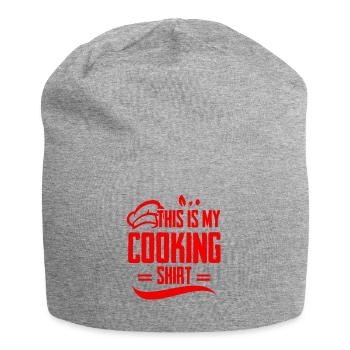 Chemise de cuisine - Bonnet en jersey - gris chiné - Devant