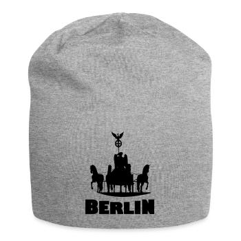 La capitale Berlin - Bonnet en jersey - gris chiné - Devant