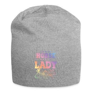 Horse Lady - Jersey-Beanie - Grau meliert - Vorne