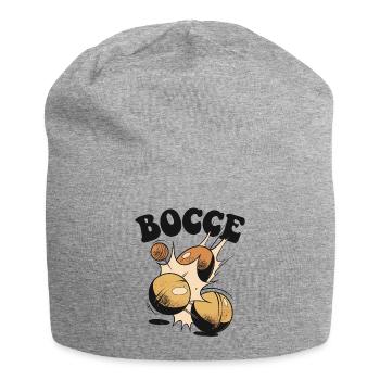 Bocce Spruch Bocce Ball mit Jack Bocci Game Bocce - Jersey-Beanie - Grau meliert - Vorne