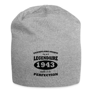 Vintage exemplaire unique 1943 Edition limitée - Bonnet en jersey - gris chiné - Devant