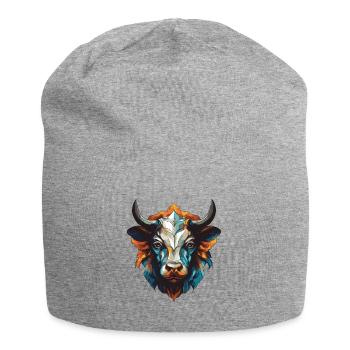 Taureau Portrait Taureau - Bonnet en jersey - gris chiné - Devant