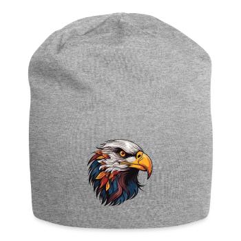 Adler Portrait - Jersey-Beanie - Grau meliert - Vorne