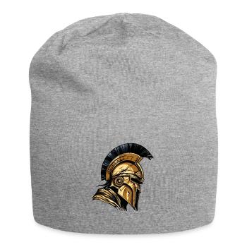 Spartan Helmet Gladiator Sparta Warrior - Jersey Beanie - heather grey - Front