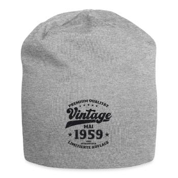 Vintage Mai 1959 Jahrgang 1959 Geburtstag 1959 - Jersey-Beanie - Grau meliert - Vorne