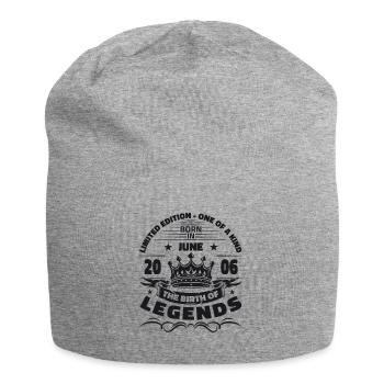 Légende Juin 2006 Millésime 2006 Anniversaire 2006 - Bonnet en jersey - gris chiné - Devant