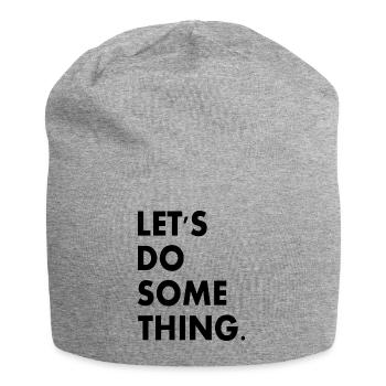 lets do something - Jersey Beanie - heather grey - Front