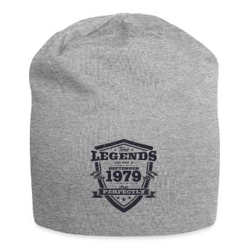 45. Geburtstag Original August 1979 Jahrgang 1979 - Jersey-Beanie - Grau meliert - Vorne