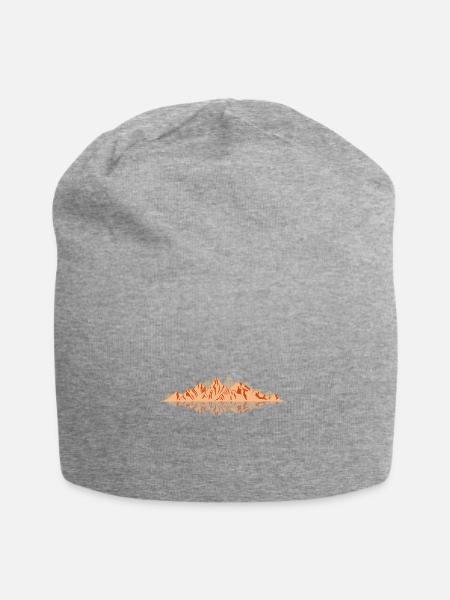 Berge Reflektion - - Jersey-Beanie - Grau meliert