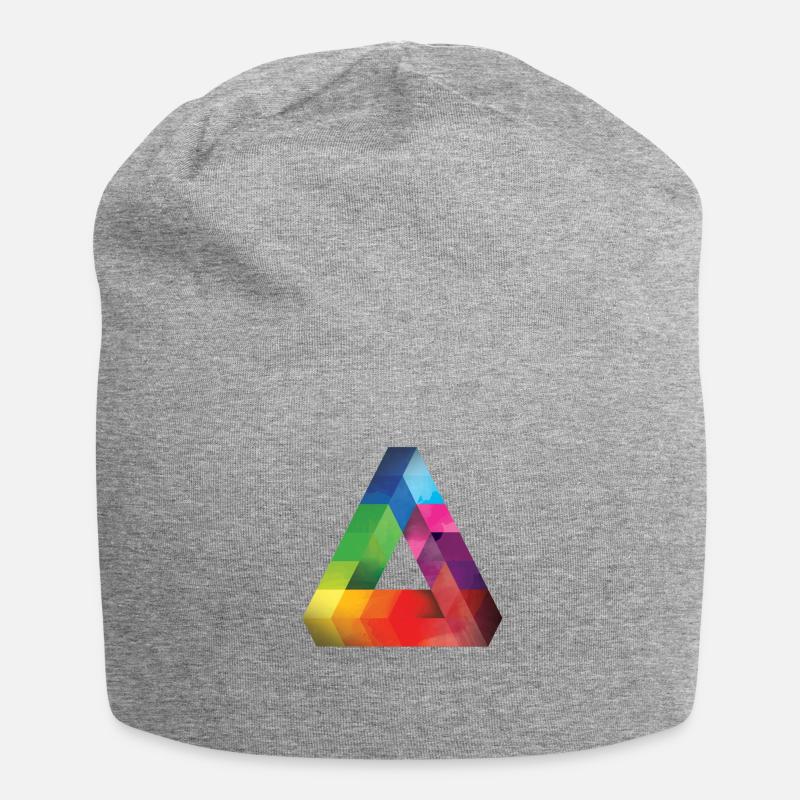 triangle - Jersey Beanie - heather grey