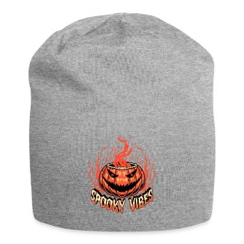 Joyeux Halloween Citrouille - Bonnet en jersey - gris chiné - Devant