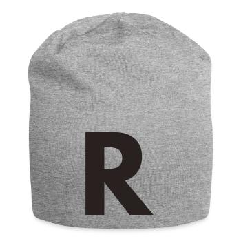 R - Jersey Beanie - heather grey - Front