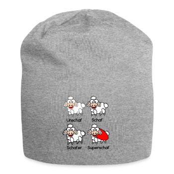 Unschaf Schaf Schafer Superschaf #Schafmania - Jersey-Beanie - Grau meliert - Vorne