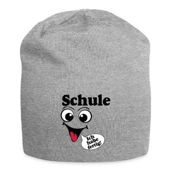 Abschluß , Schule ich habe fertig (25) - Jersey-Beanie - Grau meliert - Vorne