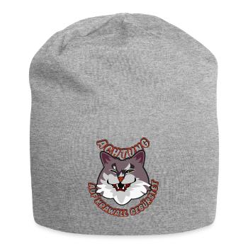 Mieserkadser Katze - Jersey-Beanie - Grau meliert - Vorne