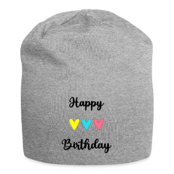 ALLES GUTE ZUM GEBURTSTAG!. ALLES GUTE ZUM GEBURTSTAG!. JAHRESTAG. - Jersey-Beanie - Grau meliert - Vorne