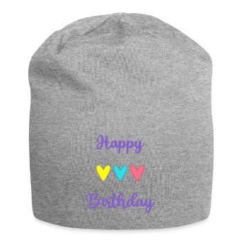 ALLES GUTE ZUM GEBURTSTAG!. ALLES GUTE ZUM GEBURTSTAG!. JAHRESTAG. - Jersey-Beanie - Grau meliert - Vorne