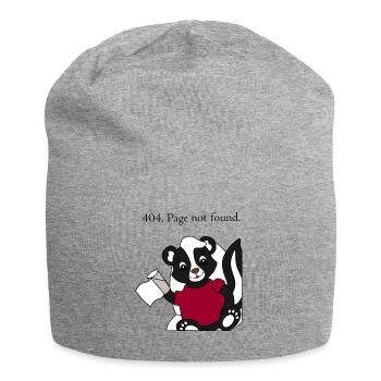 Skunk Pixie 404 Page not found - Jersey Beanie - heather grey - Front