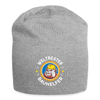 Bauhelfer - Jersey-Beanie - Grau meliert - Vorne