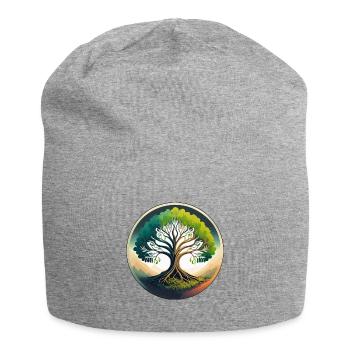 arbre de vie - Bonnet en jersey - gris chiné - Devant