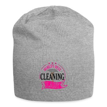 Cadeau de femme de ménage - Bonnet en jersey - gris chiné - Devant
