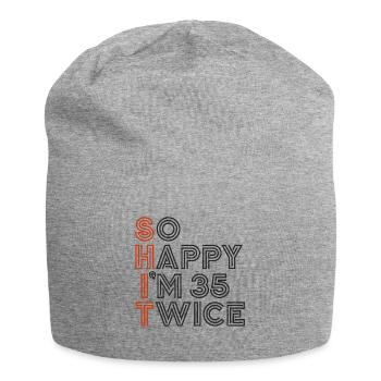 70th Birthday 70th Years Birthday Saying Funny - Jersey Beanie - heather grey - Front