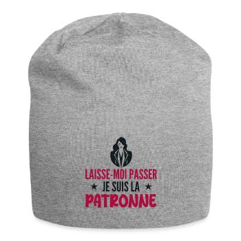 Laisse-moi Passer Je Suis La Patronne - Bonnet en jersey - gris chiné - Devant