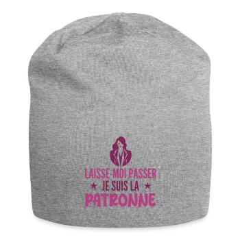 Laisse-moi Passer Je Suis La Patronne - Bonnet en jersey - gris chiné - Devant