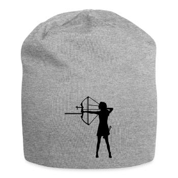 single lady compound - Jersey Beanie - heather grey - Front