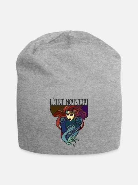 L'Art Nouveau - Bonnet en jersey - gris chiné