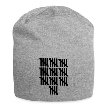 50 – birthday - Jersey Beanie - heather grey - Front