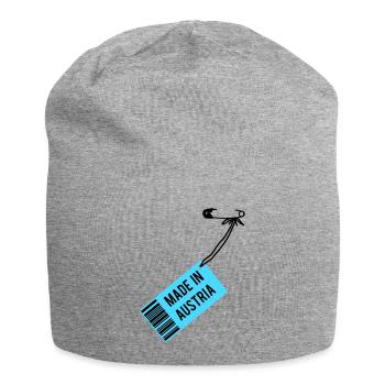 Made in Austria T-Shirt - Jersey-Beanie - Grau meliert - Vorne