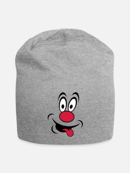 clown - Bonnet en jersey - gris chiné