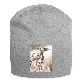 Indien Crow - Bonnet en jersey - gris chiné - Devant