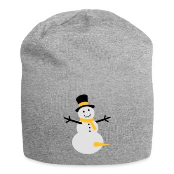 snow fun - Jersey-Beanie - Grau meliert - Vorne