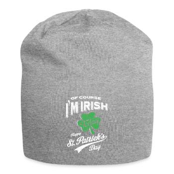 St. Patrick's Day T-shirt - Jersey Beanie - heather grey - Front