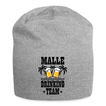 08 Malle Drinking Team Beer Mass Bier Party - Jersey-Beanie - Grau meliert - Vorne