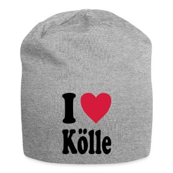 J'adore Koelle (Köln / Cologne) - Bonnet en jersey - gris chiné - Devant