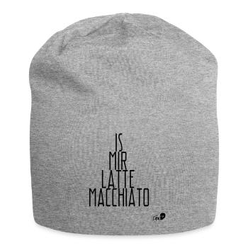 Is mir Latte Macchiato - Jersey-Beanie - Grau meliert - Vorne