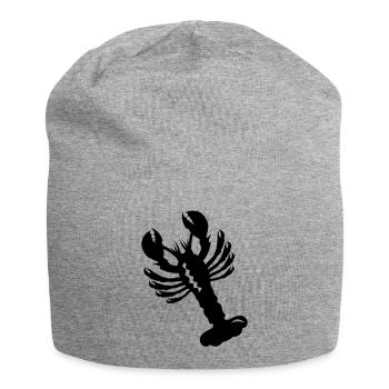 a lobster - Jersey Beanie - heather grey - Front