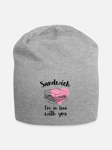 Sandwich - Jersey-Beanie - Grau meliert