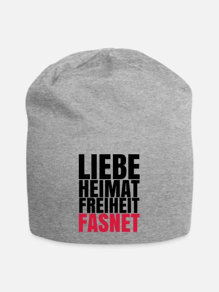 LIEBE HEIMAT FASNET - Jersey-Beanie - Grau meliert