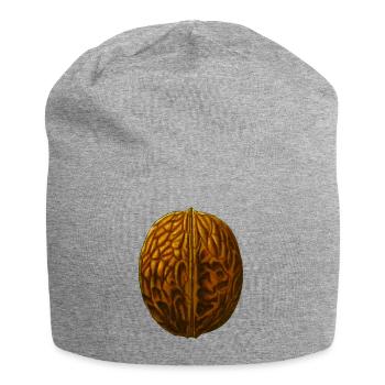 walnuts walnuss veggie gemuese fruits10 - Jersey-Beanie - Grau meliert - Vorne
