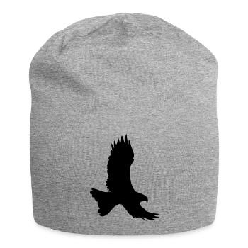 Adler Silhouette - Jersey-Beanie - Grau meliert - Vorne