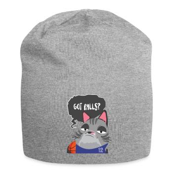 Basketball Cat Sayings Comic Gift Kids - Jersey Beanie - heather grey - Front