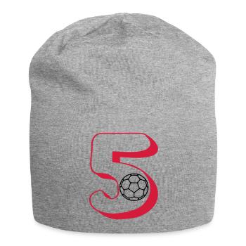 handball numéro 5 - Bonnet en jersey - gris chiné - Devant